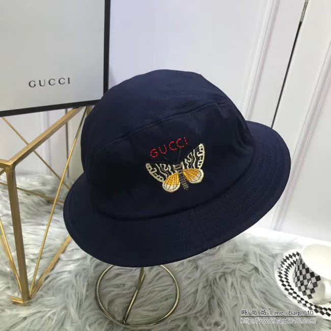 GUCCI古馳 專櫃同步 新品經典 隨意折疊漁夫帽 LLWJ6867